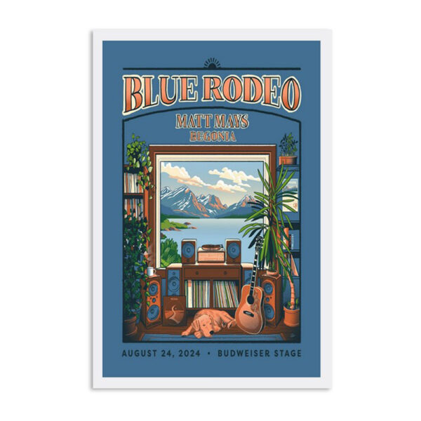Blue Rodeo August 24 2024 Toronto On Budweiser Stage Poster