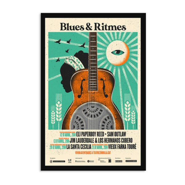 Blues & Ritmes Barcelona April 2024 Poster