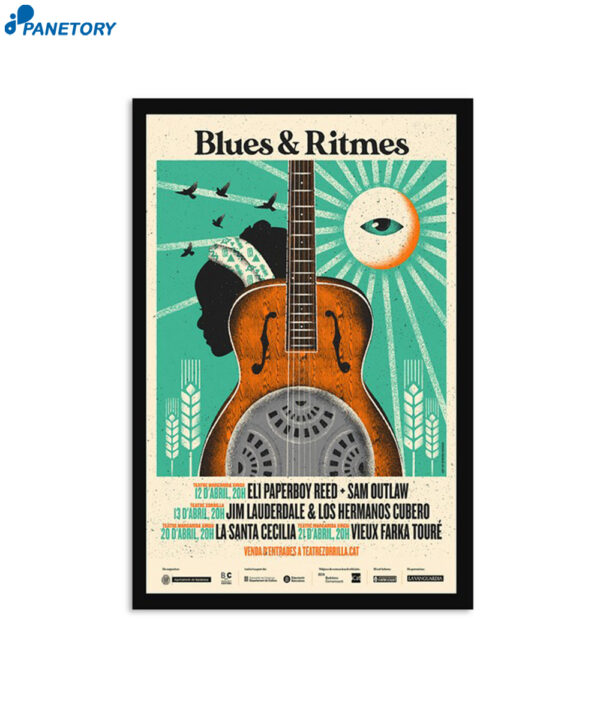 Blues &Amp; Ritmes Barcelona April 2024 Poster