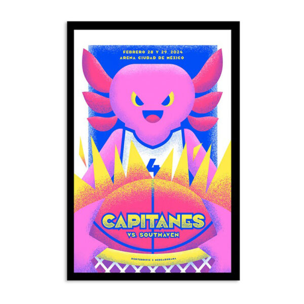 Capitanes Vs Southaven February 28-29 2024 Poster