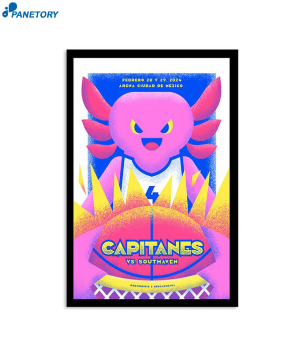 Capitanes Vs Southaven February 28-29 2024 Poster