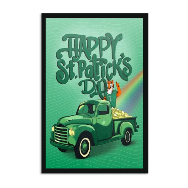 Clemson Tigers Happy St. Patrick’s Day Poster