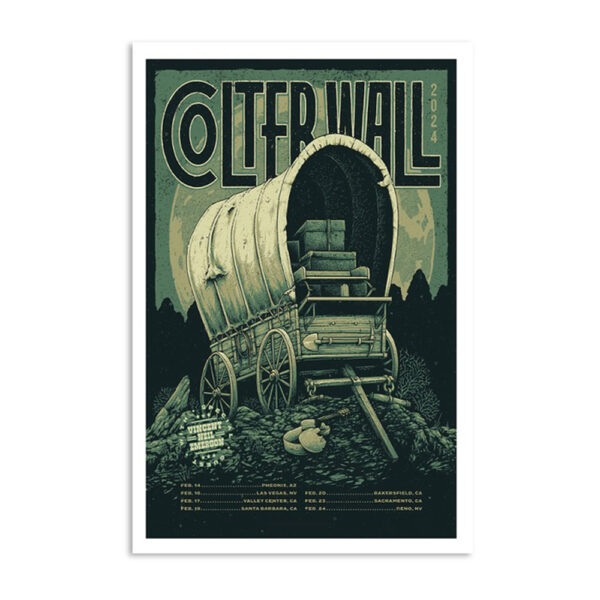 Colter Wall February Tour 2024 Poster