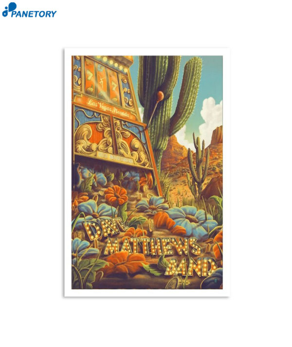 Dave Matthews Band Dolby Live At Park Mgm Las Vegas Nv March 1st 2024 Poster