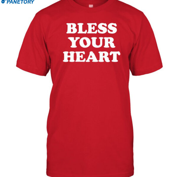 Dawn Pollard Wearing Bless Your Heart Shirt