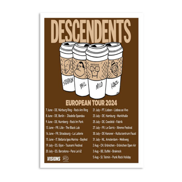 Descendents European 2024 Tour Poster