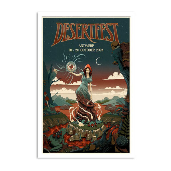 Desertfest Antwerp Belgium October 18-20 2024 Poster