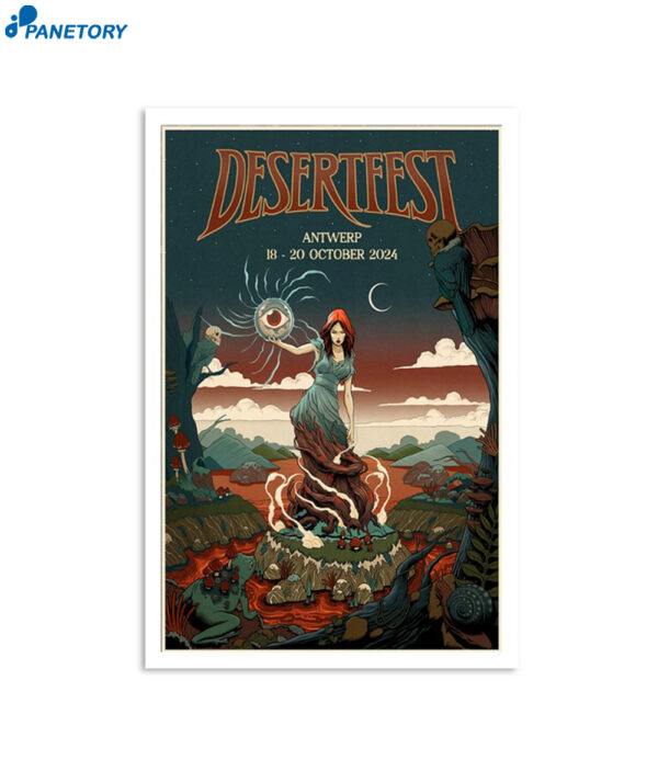 Desertfest Antwerp Belgium October 18-20 2024 Poster