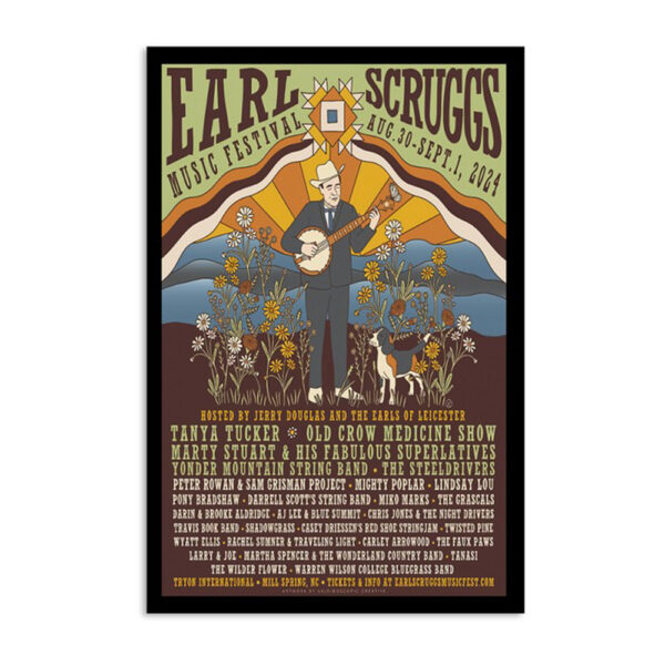 Earl Scruggs Music Festival 2024 Poster