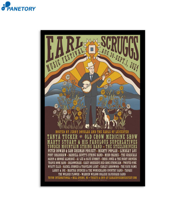 Earl Scruggs Music Festival 2024 Poster