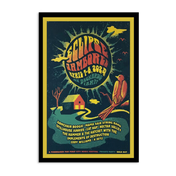 Eclipse Jamboree Deckard'S Farm Event April 7-8 2024 Poster