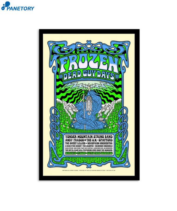 Frozen Dead Guy Days Show Poster Colorado March 15-17 2024 Poster