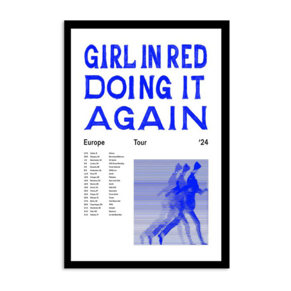 Girl In Red Europe Tour 24 Poster