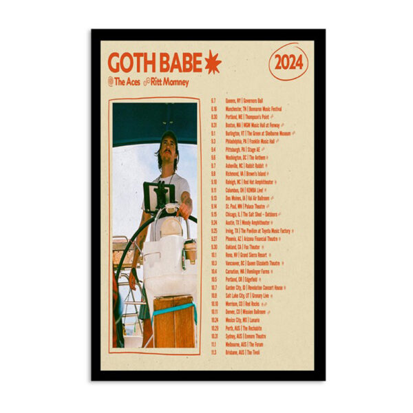Goth Babe Tour 2024 Poster