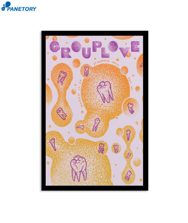 Grouplove Detroit St Andrew'S Hall 17 Mar 2024 Poster