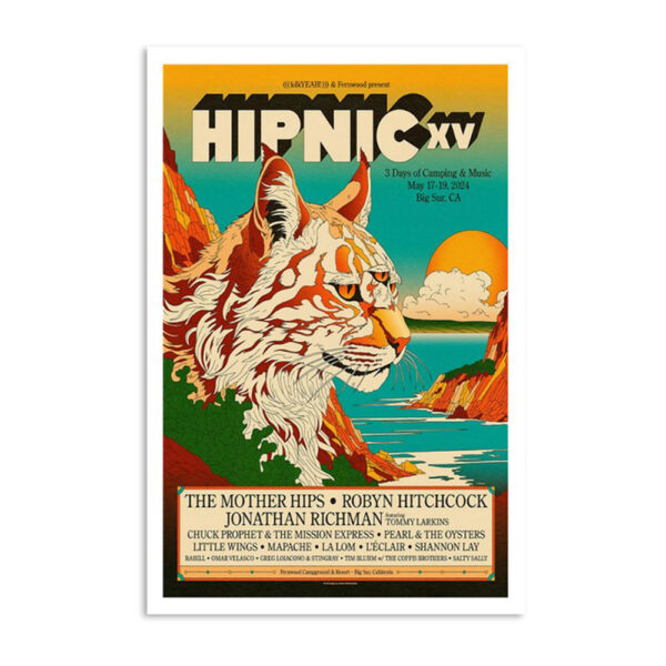 Hipnic Xv Fernwood Resort Big Sur Ca May 17-19 Poster
