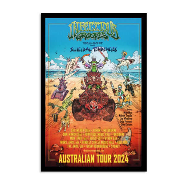 Infectious Grooves Australian Tour 2024 Poster