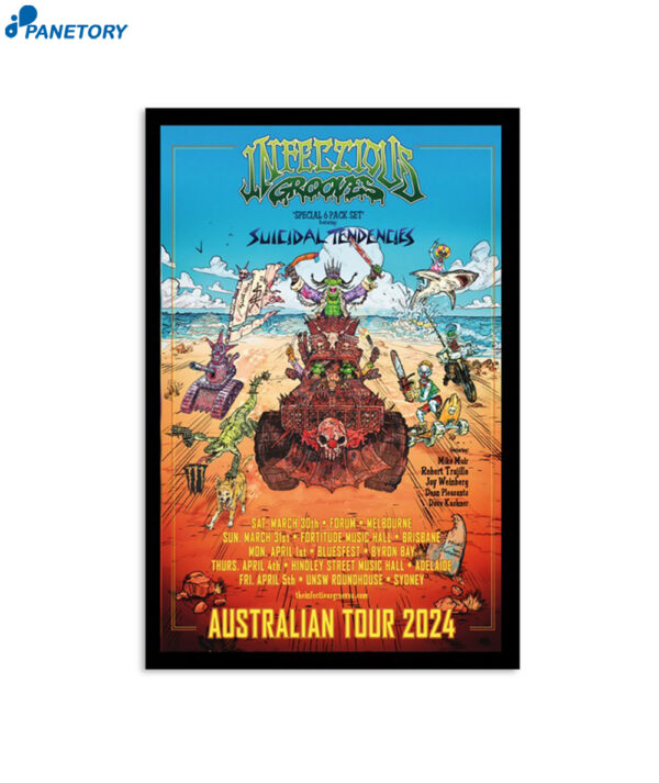Infectious Grooves Australian Tour 2024 Poster