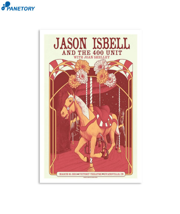 Jason Isbell And The 400 Unit Victory Theatre Evansville In March 10 2024 Poster