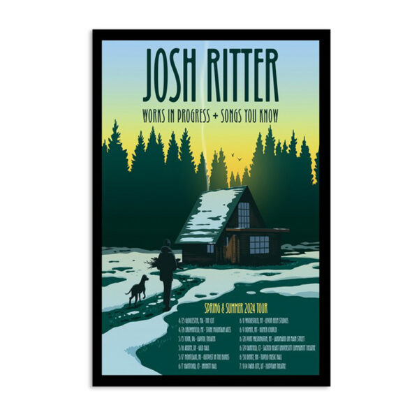 Josh Ritter Spring & Summer 2024 Tour Poster
