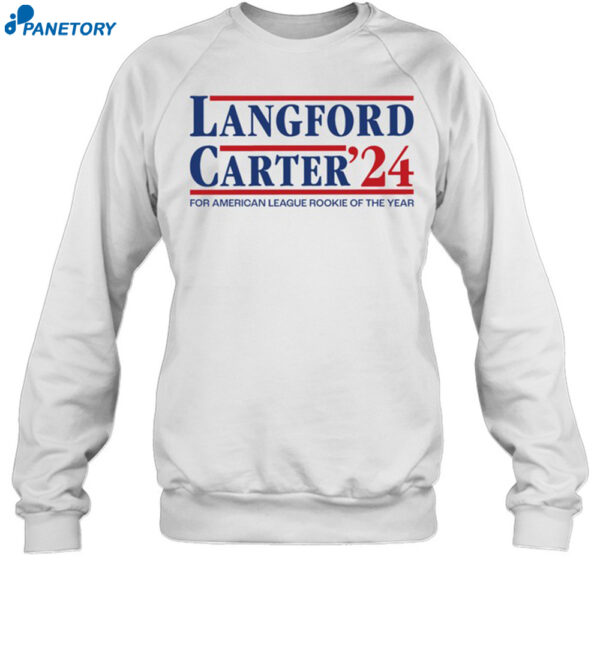 Langford Carter '24 For American League Rookie Of The Year Shirt 1