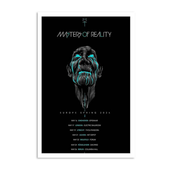 Masters Of Reality Europe Spring Tour 2024 Poster