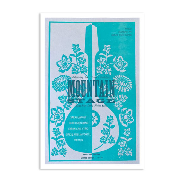 Mountain Stage Culture Center Charleston Wv March 10 2024 Poster