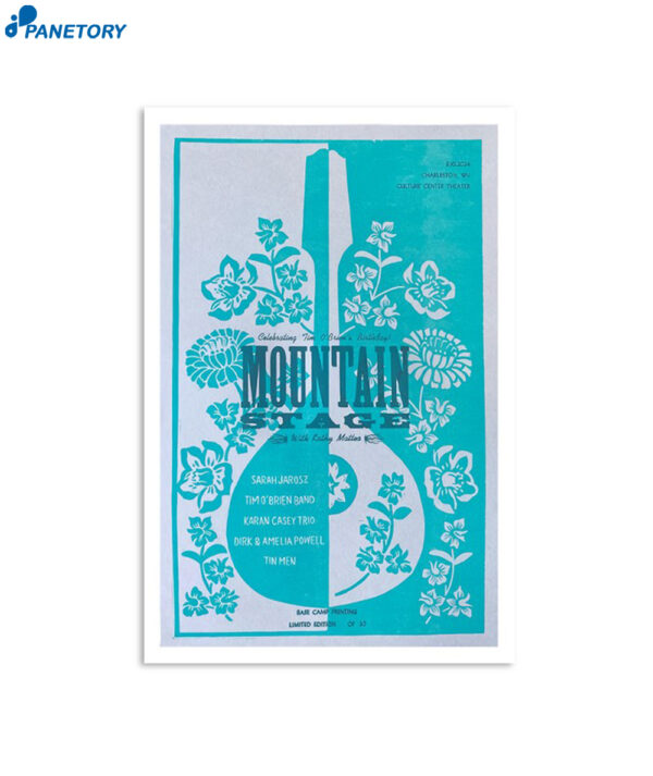 Mountain Stage Culture Center Charleston Wv March 10 2024 Poster