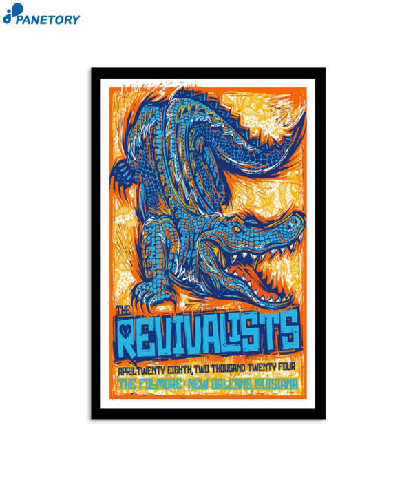 New Orleans Louisiana The Revivalists 28 April 2024 Show At The Fillmore Poster