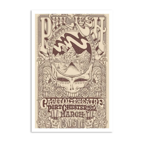 Phil Lesh March 13 15 & 16 2024 Capitol Theatre Port Chester NY Poster