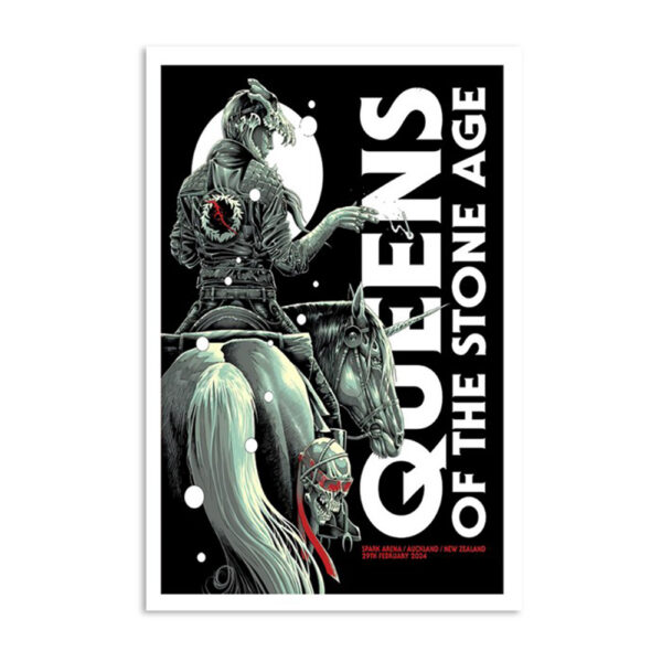 Queens Of The Stone Age Feb 29 2024 Auckland Nz Poster