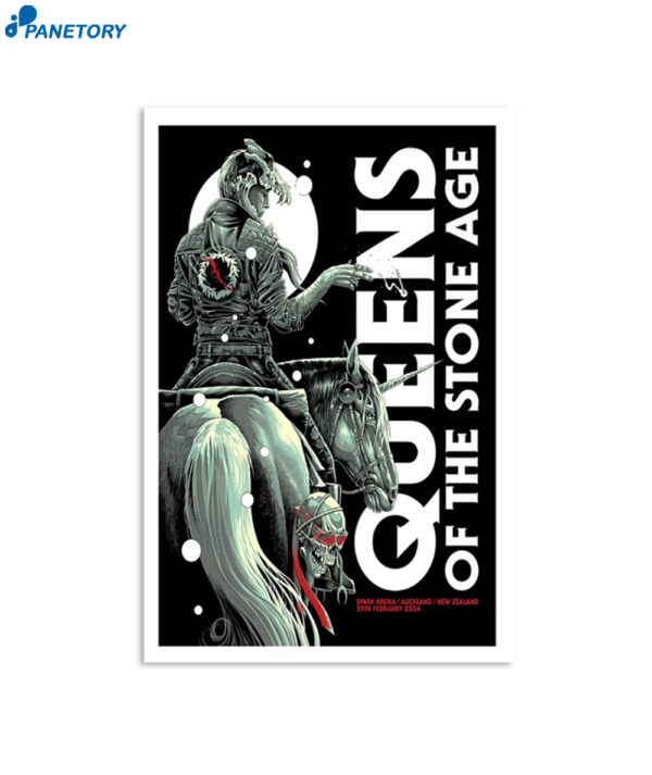 Queens Of The Stone Age Feb 29 2024 Auckland Nz Poster