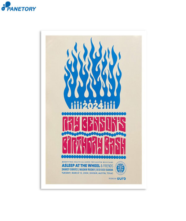 Ray Benson Austin Tx March 12 2024 Poster