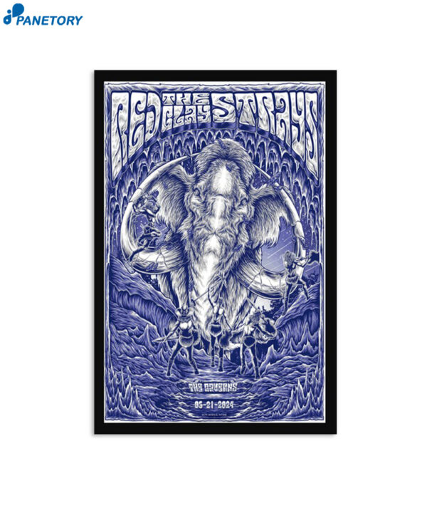 Red Clay Strays Pelham Tn June 21 2024 The Caverns Poster