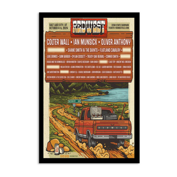 Redwest Festival October 4-6 2024 Salt Lake City Ut Poster