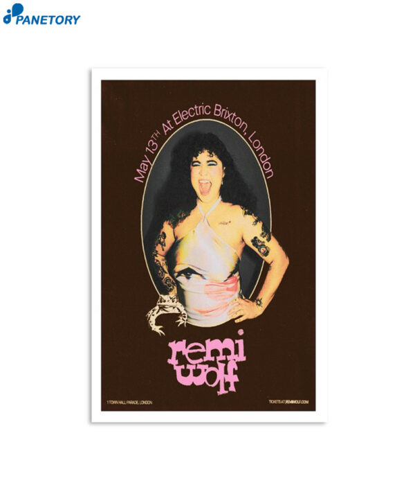 Remi Wolf London Electric Brixton 13 May 2024 Poster