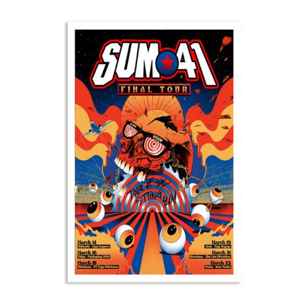 Sum 41 Final World Tour Japan Poster