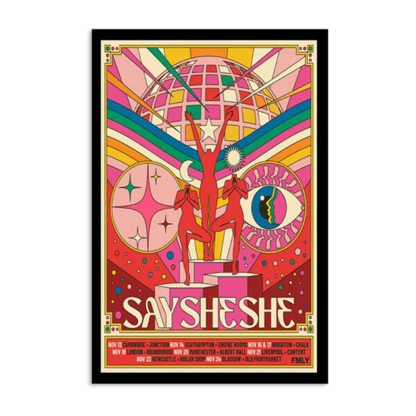 Say She She Concert Tour 2024 November Poster