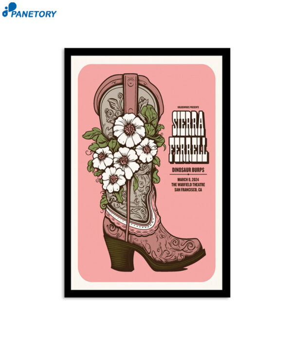 Sierra Ferrell Mar 8 2024 San Francisco Ca Poster