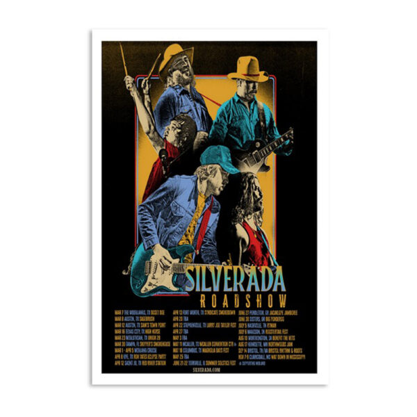Silverada Band Roadshow 2024 Tour Poster
