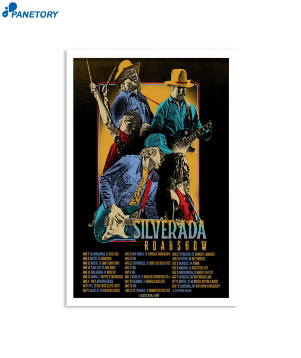 Silverada Band Roadshow 2024 Tour Poster