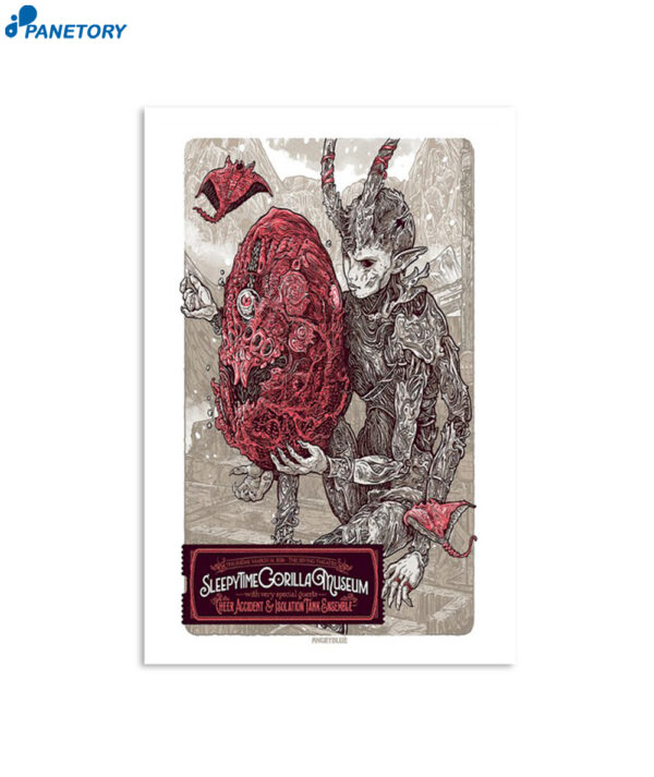 Sleepytime Gorilla Museum Irving Theater Indianapolis IN March 14 2024 Poster