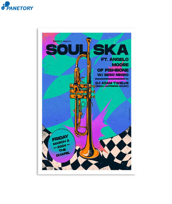 Soul Ska The Chapel San Francisco Ca March 8 2024 Poster