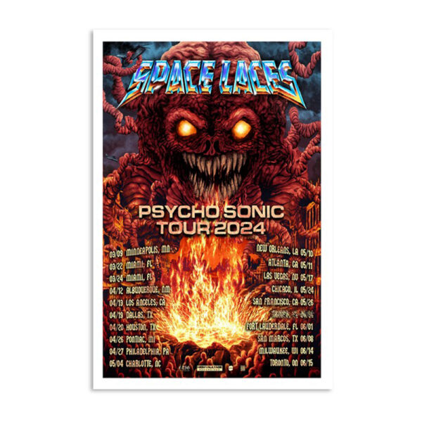 Space Laces Psycho Sonic 2024 Poster