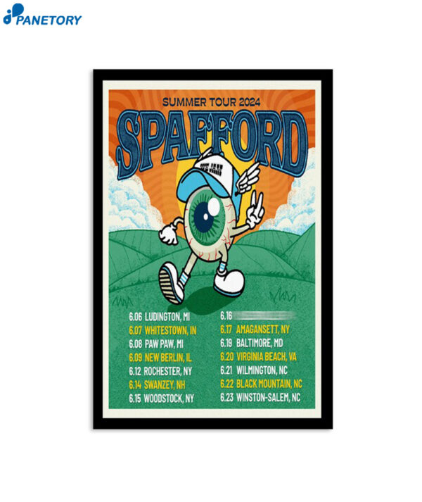 Spafford Summer 2024 Tour Poster