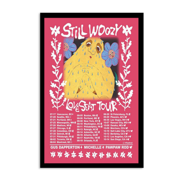 Still Woozy Love Seat Tour 2024 Poster