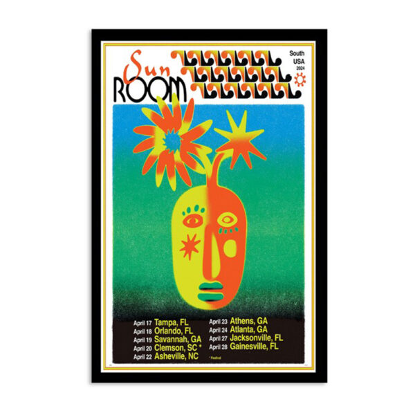 Sun Room Band 2024 South Usa Tour Poster