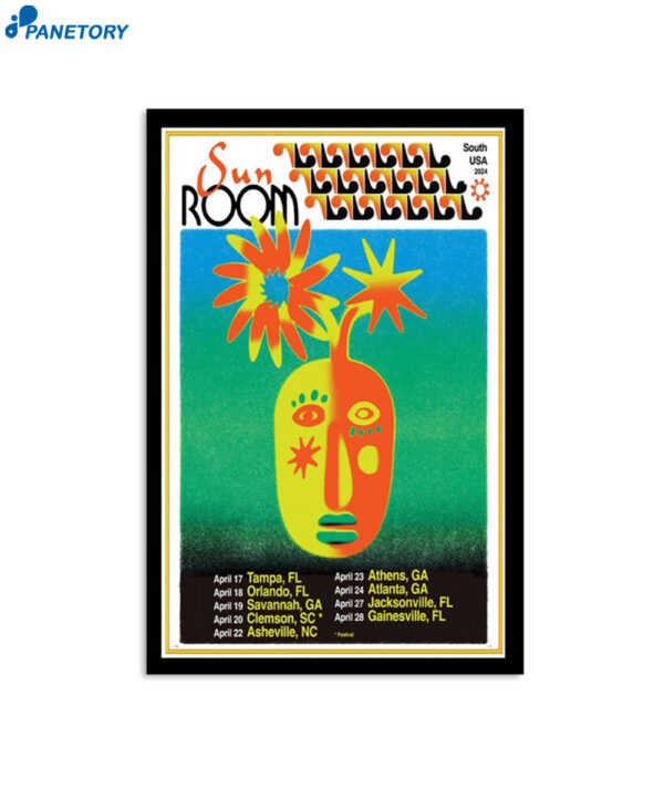 Sun Room Band 2024 South Usa Tour Poster