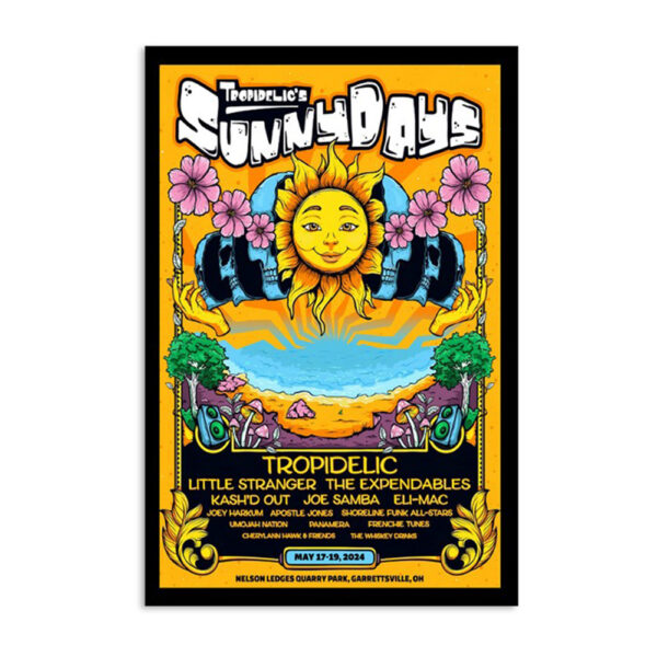 Sunny Days Trophidelic 2024 Garrettsville Oh Poster