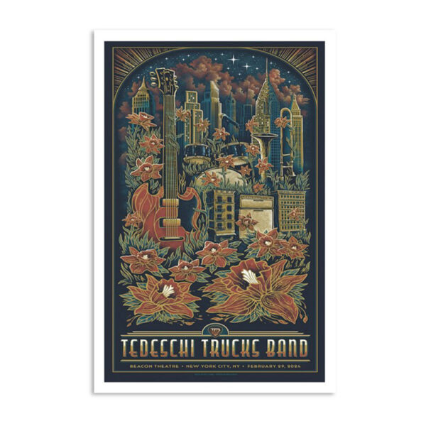Tedeschi Trucks Band Beacon Theatre New York Ny Februar 29 2024 Poster